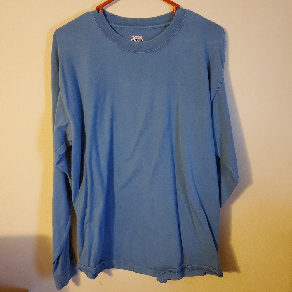 Mens Hanes beefy tee long sleeve